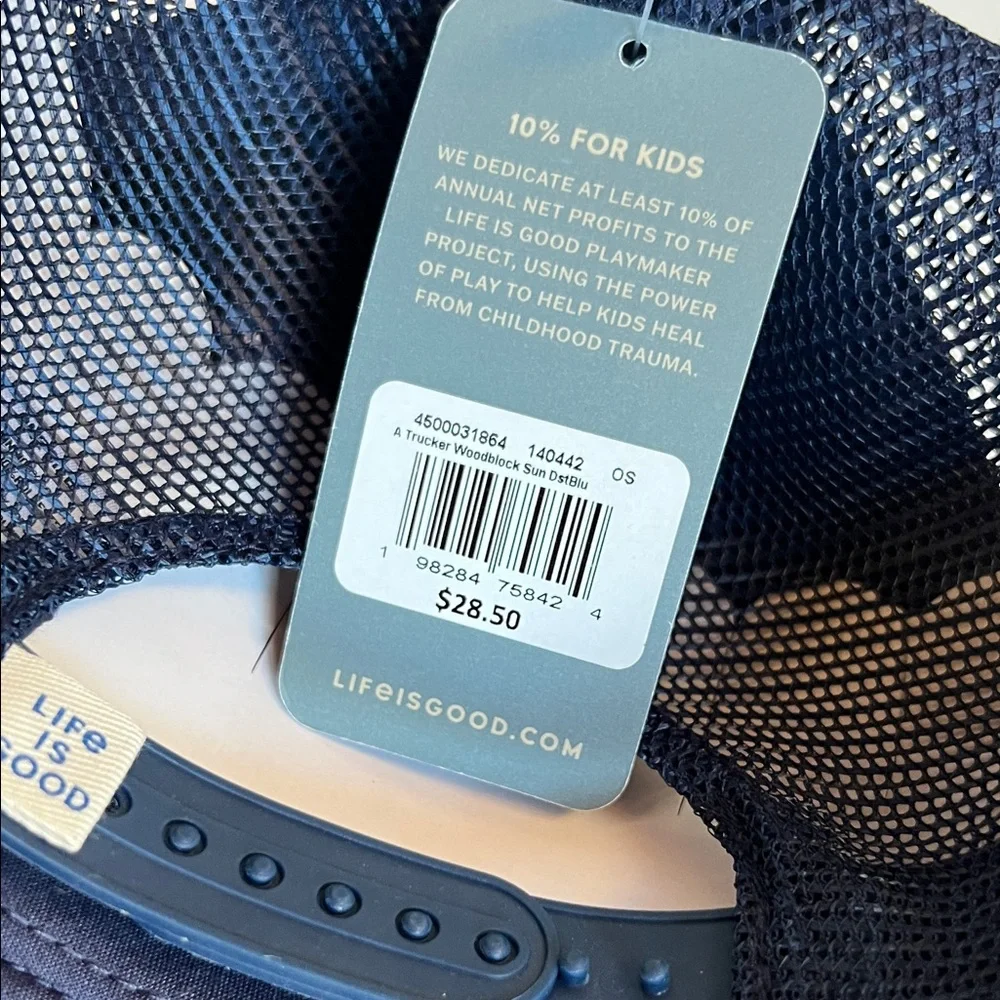 Life Is Good Dark Blue Trucker Hat